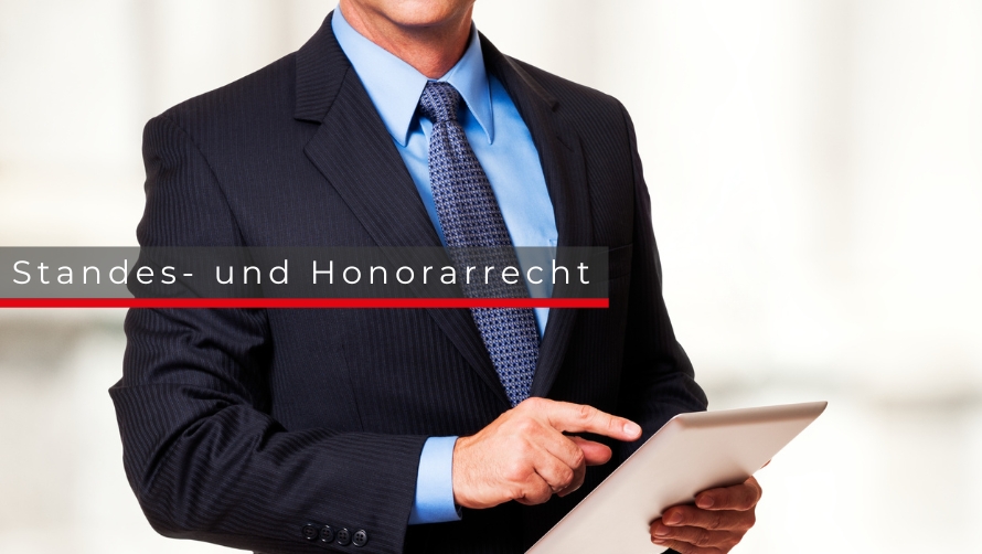 ON DEMAND-WEBCAST: Standesrecht und Honorar-/ Kostenrecht, Grundzüge und ausgewählte Themen